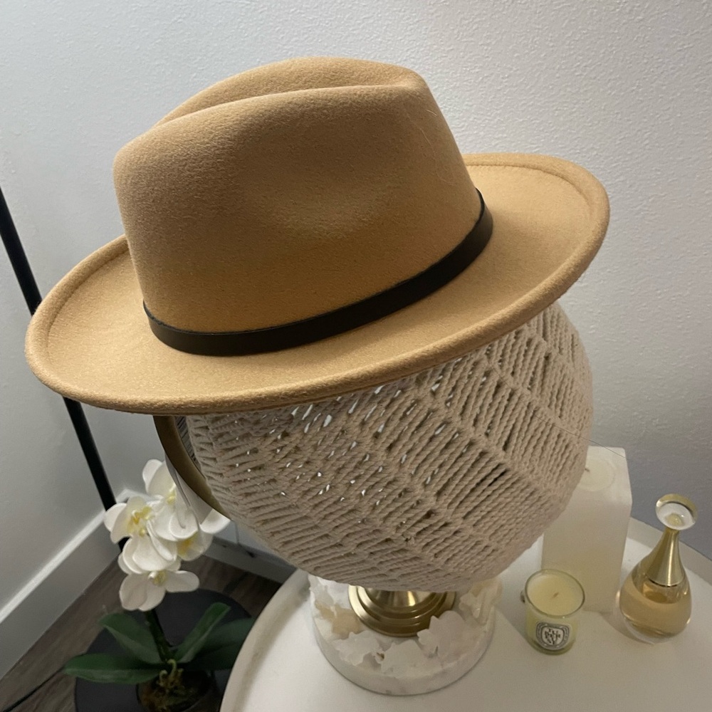 Boutique Camel Color Hat